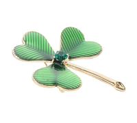 TOYANDONA Broche Trèfle Épingle Du Festival Décor De Broche De Festival Épingles Pour Chapeaux Broches De Festival Pour Femmes Vêtements Bijoux Broche Broche Épinglettes Alliage Vert
