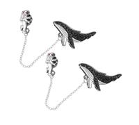 TOYANDONA Broches Baleine Astronaute en Alliage Créatif 2 Pièces, Épingles à Revers Originales, Accessoires Mode Unisexes pour Vêtements Quotidiens, Soirées et Voyages, Design Cartoon