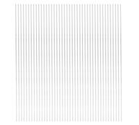 TOYANDONA Brochettes de Barbecue Inox 100 Pièces 2 Mm X 35 Cm Aiguilles pour Barbecue Extérieur Camping Randonnée Grillades Légumes Viande