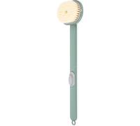 TOYANDONA Brosse de Bain à Long Manche Verte Brosse Exfoliante Dos Corps pour Nettoyage en Profondeur et Massage pour Salle de Bain
