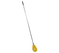 TOYANDONA Brosse de Nettoyage Longue pour Fontaine Extérieure, Manche Jaune | Poils Flexibles Serrés, Nettoyage Profond des Bords, Usage au Sol, pour Bancs Extérieurs et Cours
