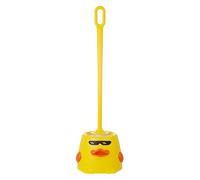 TOYANDONA Brosse de Toilette Originale Forme Canard Jaune avec Poils Souples et Manche Long en Plastique Nettoyage sans Rayures et Usage Quotidien Salle de Bain