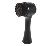 TOYANDONA Brosse Nettoyante Visage Noire Petite Taille en Silicone Double Face Douce pour Soins Visage Ménager et Nettoyage en Profondeur