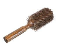 TOYANDONA Brosse Ronde pour Brushing Cheveux Bouclés Grosse Taille Poils de Sanglier Naturels Brosse Démêlante pour Cheveux Épais Coiffage à Domicile Soin Cuir Chevelu