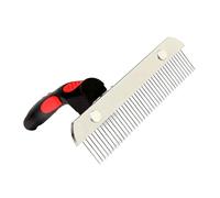 TOYANDONA Brosse Slicker à Double Rangée Acier Inoxydable Pour Chiens Et Chiots Outil De Toilettage Pour Éliminer Nœuds Poils Accessoire De Soins Pour Animaux