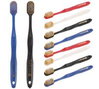 TOYANDONA Brosses à Dents en Bambou Charbon Ultra Souples Couleur Aléatoire Lot de 10 Plusieurs styles pour Gencives Saines et Nettoyage Accessoires de Salle de Bain en Pp et Pbt