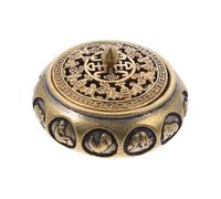 TOYANDONA Brûleur d'aromathérapie Laiton Pur Zodiac Chinois Support Cendrier Décoratif pour Méditation Purification de Air et Relaxation Accessoire Vintage pour Salon et Bureau