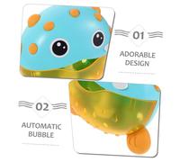 TOYANDONA Bubble Maker Automatic Fish Design with Music Portable Bath Toy for Lightweight Bubble Machine for Fun Bath
