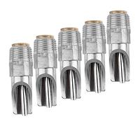 TOYANDONA Buse d'Abreuvoir Automatique pour Porcs en Acier Inoxydable 5 Pièces Outils d'alimentation pour Porcelets Système d'Abreuvement d'eau Facile à Installer
