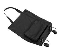 TOYANDONA Cabas Pliable à roulettes Noir Léger et Portable Grand Paquet de Courses à Provisions avec Roues Stables Tissu Oxford Résistant pour Marché Voyage et Rangement Facile