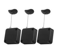 TOYANDONA Câble de Sécurité Rétractable Noir Télécommande, Câble Antivol en Métal et Plastique, Fonction Anti-perte pour Bagages et Vélos en Showroom ou Usage Senior