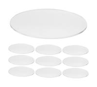 TOYANDONA Cache-objectif en Acrylique Transparent 10 Pcs Ø 10 Cm 2 Mm pour Spot Encastré 4 Pouces, Abat-jour Rond Résistant Chaleur et Poussière, Protection Lampe Intérieure et