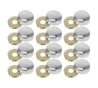 TOYANDONA Cache-vis Design Simple et Élégant en Fer et Cuivre Décoratif avec Rondelle Incluse, Bouchon à Vis Argenté pour Armoires et Portes, Application Polyvalente pour Maison et Bureau