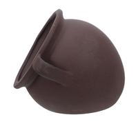 TOYANDONA Cachette pour Aquarium en Céramique Marron de Jarre Sable Violet, Réduit Le Stress et Offre Un Abri pour Bettas et Crevettes la Décoration de Paysage Aquatique