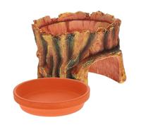 TOYANDONA Cachette pour Lézard Décoration Réaliste pour Terrarium Refuges Humides Sécurisés pour Reptiles Installation Facile Accessoire pour Habitat de Gecko et Lézards