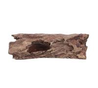 TOYANDONA Cachette Réaliste Stress Environnemental, Résistante Le Creux Réduit Résine Marron Tronc d'arbre à l'usure et Reptiles pour Vivarium Aquarium