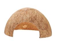 TOYANDONA Cachette Reptile Coque de Noix de Abri Naturel pour Terrarium Décoration Vivante pour Gecko et Crabes Ermite