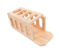 TOYANDONA Cadre d'herbe De Lapin Porte-Foin Chinchilla Rack De Foin Petit Animal Mangeoire à Foin Suspendue Conteneur à Foin pour Lapin Râtelier à Foin pour Lapins en Bois Khaki