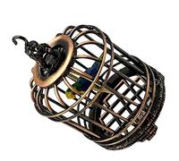 TOYANDONA Cage à Oiseaux Miniature Décorative Accessoire pour Miniature Décoration de Micro Paysage Imitation Cage à Oiseaux Vieilli Style Suspendu pour Amateurs de Mini