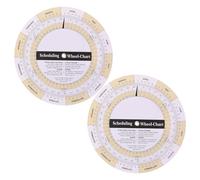 TOYANDONA Calendrier De Grossesse Portable 2 Pièces, Semaine Par Semaine, Pour Médecins, Infirmières Et Sages-Femmes. Compte À Rotatif Et Petite Calculatrice De Poche.