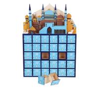 TOYANDONA Calendrier du Ramadan en Bois avec LED, Compte à Rebours 30 Jours, Décoration Lumineuse pour Aïd Mubarak, Ornement Festif pour Maison, Lumière Décorative du Ramadan