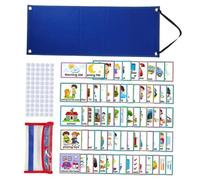 TOYANDONA Calendrier Éducatif Garçon Fille Tableau Visuel Hebdomadaire et Journalier pour Routine et Tâches et Réutilisable pour École et Maison