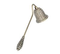 TOYANDONA Candle Snuffer Vintage with Rhinestone Inlay Elegant Metal Wick Extinguisher Tool with Long Handle for Safe Use Pillar Tea Light and Jar Candles