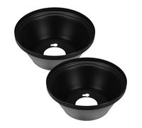 TOYANDONA Capot de et Installation Simple pour Ventilateur de Plafond Noir, Lot de 2 Pièces, Diffusion de Lumière pour Chambre ou Bureau