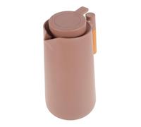 TOYANDONA Carafe Isotherme 1L avec Poignée et Couvercle Bouteille d'Eau sous Vide en Verre pour Boissons Chaudes et Froides Gourde Isotherme pour Maison et Bureau Rose Pâle