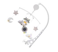 TOYANDONA Carillon Éolien Rotatif Pour Berceau Bébé, Jouet Éducatif Sans Pile, Décoration Chambre Garçon Et Filles, Stimulation Auditive Et Tactile, Motif Laveur D, Ornement Suspendu Pour Poussette