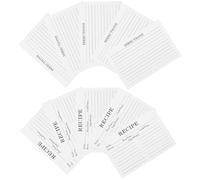TOYANDONA Cartes Alimentaires 50 Fiches Papier pour Recette Compacte Notes Pratiques Repas de Fête Usage Domestique