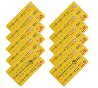 TOYANDONA Cartes Amulettes Traditionnelles Chinoises Taisui 10 Pcs 3X5 CM Cartes Amulette Spirituelles de Protection et Succès Portables pour Paquet à Main et