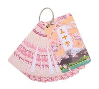 TOYANDONA Cartes d'apprentissage du Syllabaire Japonerie Hiragana et Katakana 50 Sons Réutilisables Coins Arrondis Adaptées à L'Auto-Apprentissage et Usage