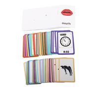 TOYANDONA Cartes Flash De Mots Fréquents pour Bébé Et Préscolaire 108 Pièces Colorées, Cartes Éducatives Visuelles, Apprentissage Anglais Ludique à La Maison Et École