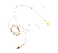 TOYANDONA Casque Audio Filaire avec Microphone À Condensateur Omnidirectionnel Conception Ergonomique pour Performances Scéniques Et Service Client Compatible avec Divers Appareils Couleur Beige