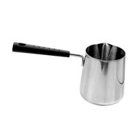 TOYANDONA Casserole Inox à Poignée avec Échelle Graduée Poêle à Sauce Profonde Adaptée Gaz et Induction pour Huile Œufs et Lait Chauffé