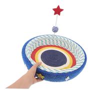 TOYANDONA Cat Scratcher Bed with Star Pattern Sisal and Foam Lounge Bowl for Indoor Kittens Up to Furniture Friendly Cat Lounger and Scratching Board