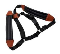 TOYANDONA Ceinture de Saxophone Réglable en Cuir Bandoulière de Saxophone Double Épaule Taille Moyenne Accessoire de Fixation Confortable et Garçon et Filles Harnais Léger Support 23-45 Kg