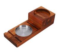 TOYANDONA Cendrier à Cigares en Bois Robuste Porte-Verres à Whisky, Plateau Détachable, Design Élégant pour Décoration Intérieure, Accessoire de Table Pratique pour Maison et Bureau,