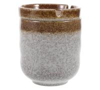 TOYANDONA Cendrier Japonerie en Céramique Coupe-Vent Style Rétro, Design Entonnoir pour Restaurant de Sushi, Décoration Intérieure Élégante, 1 Pièce, Facile à Nettoyer, pour Salle de Bain