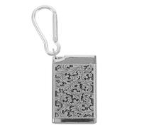 TOYANDONA Cendrier Portable Mini en Métal Argenté avec Porte-clés, Design Élégant et Finition Lisse, Voyages d'affaires et Activités en Plein Air