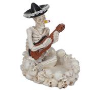 TOYANDONA Cendrier Tête de Mort Résine Décoratif pour Bureau et Extérieur Accessoire Halloween Ambiance Mystérieuse et Vintage pour Table et Patio