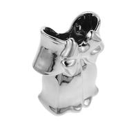 TOYANDONA Ceramic Bowknot Flower Vase for Home Decoration Porcelain Plant Container for Dried and Fresh Floral Arrangements Wedding Table Centerpiece and Living Desktop Vase