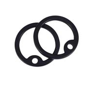 TOYANDONA Cercle de Silence pour Chien en Silicone, Lot de 12, Plaque d'identification, Rond, Ajustement serré, réduction du Bruit, pour Fournitures pour Animaux