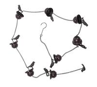 TOYANDONA Chaîne de Pluie Décorative Forgé avec Cloche Oiseau Jardin et Gouttière Design Vintage pour Angle de Toit Décoration Extérieure