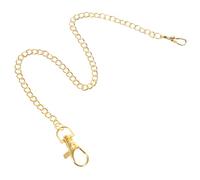 TOYANDONA Chaîne Montre de Poche Métal Doré Accessoire Vintage pour Jeans et Portefeuilles Chaîne Décorative Robuste et Élégante pour Homme Clip Pratique Inoxydable