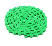 TOYANDONA Chaîne pour Vélo Vitesse en Acier Robuste Chaîne de Cyclisme Monovitesse Verte Résistante la Décoloration de Vélo Route et Vtt Accessoire pour Entretien et Usage Urbain