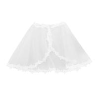 TOYANDONA Châle Blanc en Dentelle pour Fille, Cape Garçon et Filles Princesse, Accessoire Robe Cérémonie, Mariages et Fêtes, Taille Grosse, Adapté aux Espaces Climatisés, Portable