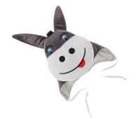 TOYANDONA Chapeau Âne Peluche Bonnet Animal Couvre-chef de Déguisement Amusant pour Adultes pour Fêtes Hiver
