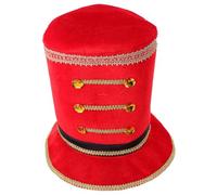 TOYANDONA Chapeau Casse-Noisette de Noël en Velours Rouge, Style Vintage | Accessoire Photo, pour Fêtes de Noël et Xmas, Décoratif, pour Clips Courts et Portraits Familiaux